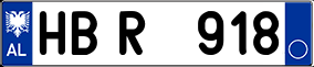 Trailer License Plate